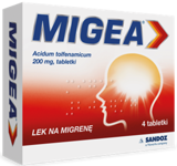Migea 200 mg 4 tabletki na bóle migrenowe