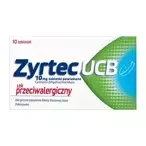 Zyrtec UCB 10 mg 10 tabletek
