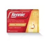 Rennie Fruit 24 tabletki do ssania o smaku owocowym
