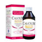 Calcium Hasco 115,6 mg / 5 ml syrop o smaku malinowym 150 ml