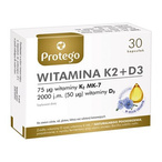 Protego Witamina K2 + D3 30 kapsułek