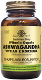 Solgar Ashwagandha Witania Ospała wyciąg z korzenia 60 kapsułek