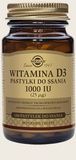 Solgar Witamina D3 25 µg 1000 IU 100 pastylek do ssania o smaku truskawkowo - bananowym 