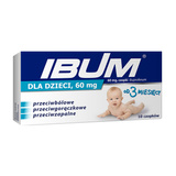 Ibum 60 mg 10 czopków dla dzieci