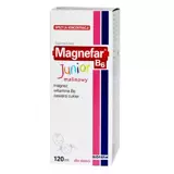 Magnefar B6 Junior Płyn 120 ml o smaku malinowym